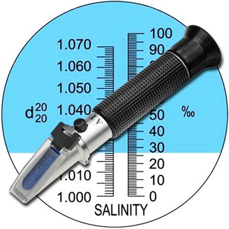 how does a refractometer measure salt content|refractometer for saltwater aquarium.